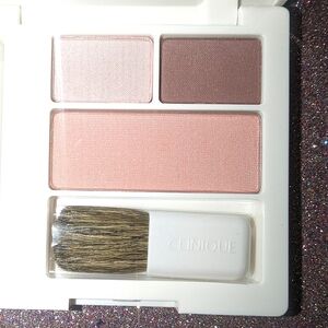 Clinique Compact Rosewine Colour Surge Eye Shadow Duo & Pink Blush Soft-pressed